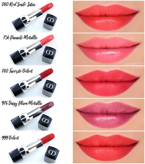 dior powder lipstick swatches|dior rouge lipstick shades.